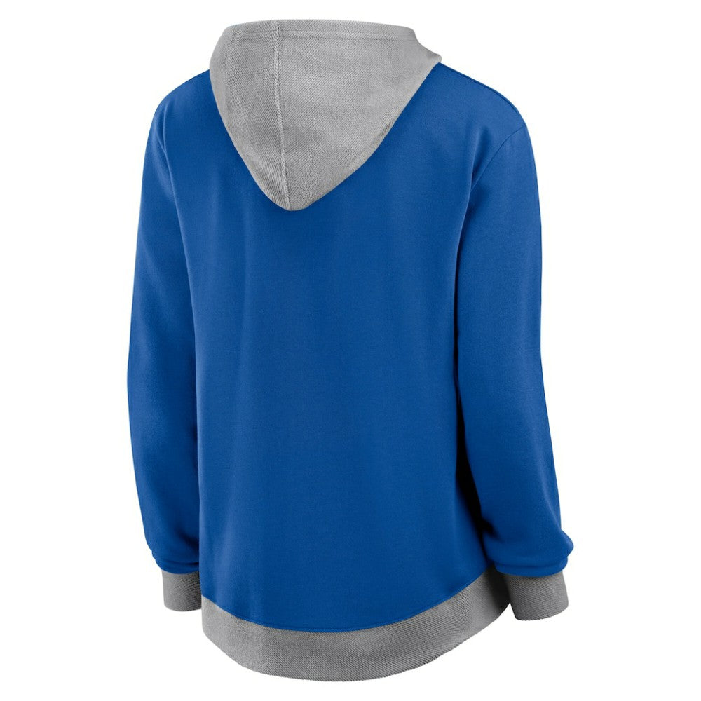 St. Louis Blues Logo Athletic Women's Hit It French Terry Full-Zip Hoodie Blue