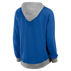 New York Rangers Logo Athletic Women's Hit It French Terry Full-Zip Hoodie Blue