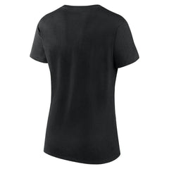 Vegas Golden Knights Logo Athletic Women's Launch Scoop Neck T-Shirt Black