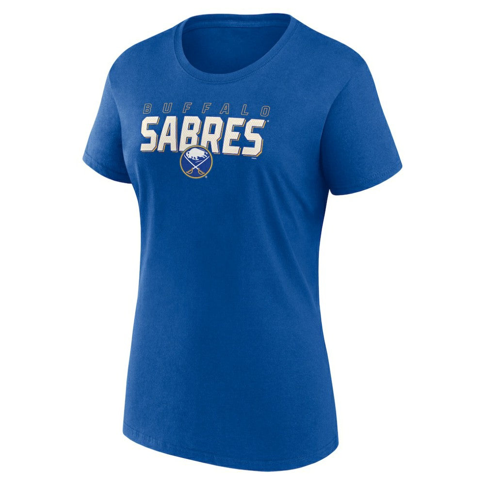 Buffalo Sabres Logo Athletic Women's Launch Scoop Neck T-Shirt Royal