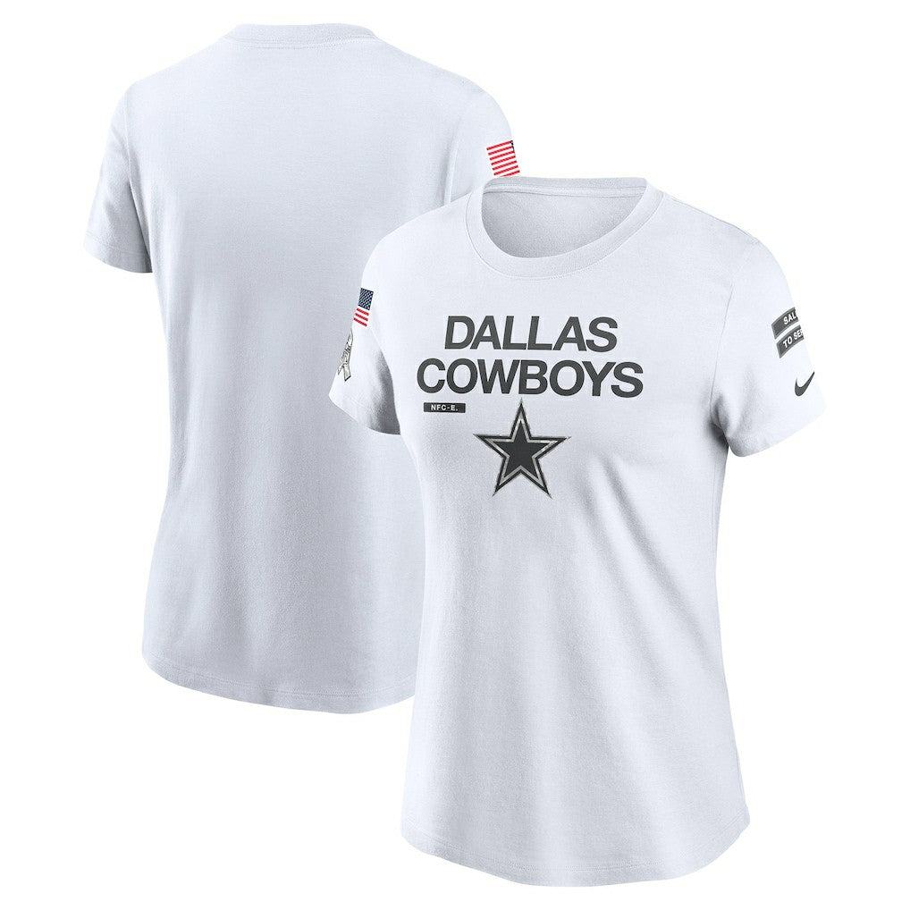 Dallas Cowboys Women's 2024 Salute To Service Legend Performance T-Shirt - White | Nike cheap