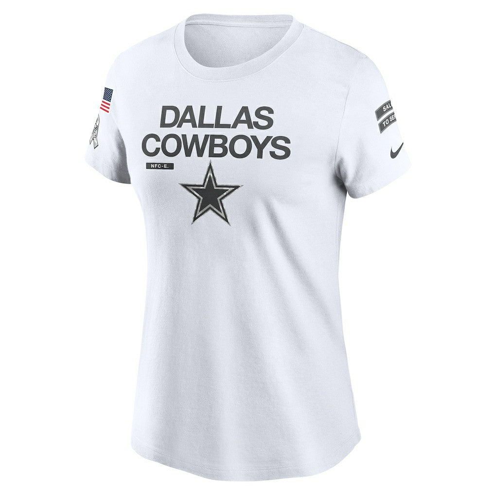 Dallas Cowboys Women's 2024 Salute To Service Legend Performance T-Shirt - White | Nike cheap