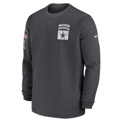 Dallas Cowboys 2024 Salute To Service Long Sleeve T-Shirt - Anthracite | Nike on sale