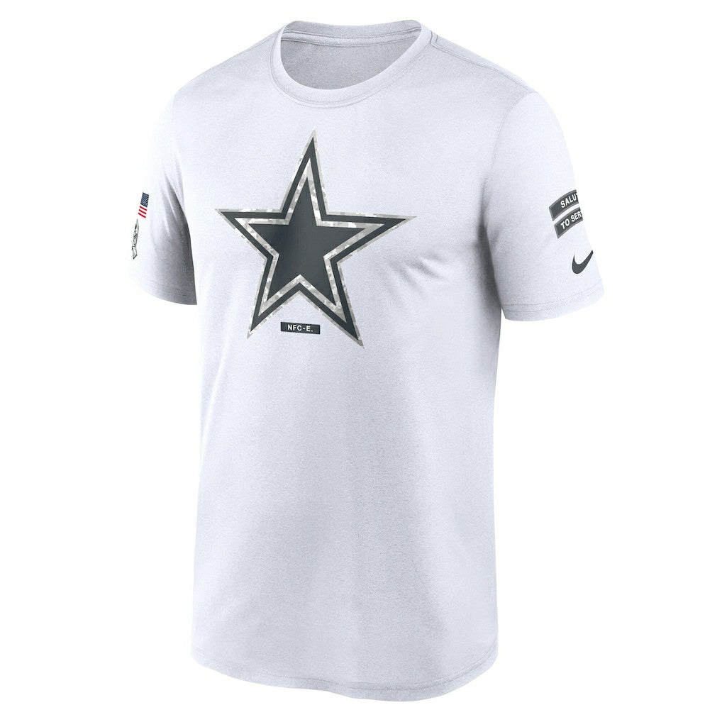 Dallas Cowboys 2024 Salute To Service Legend Performance T-Shirt - White | Nike outlet