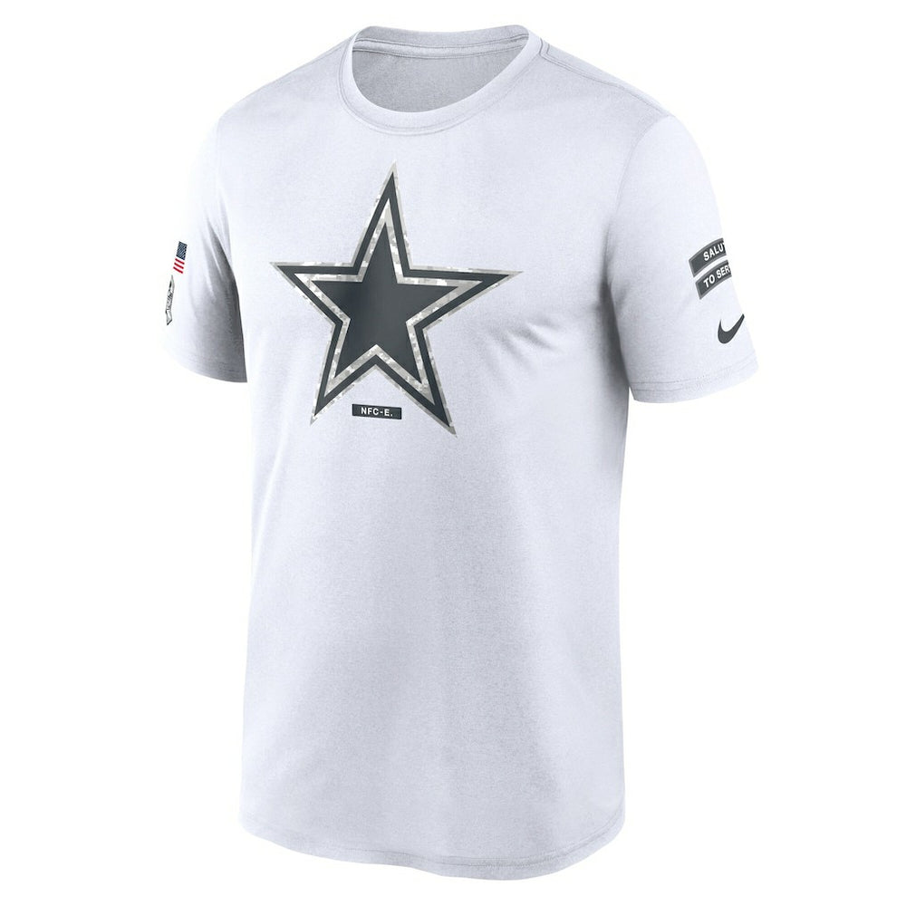 Dallas Cowboys 2024 Salute To Service Legend Performance T-Shirt - White | Nike outlet