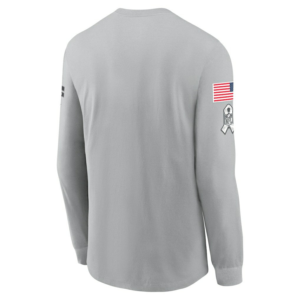 Dallas Cowboys 2024 Salute To Service Long Sleeve T-Shirt - Gray | Nike sale