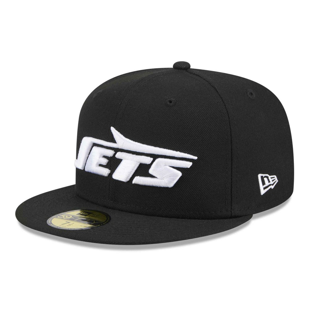 New York Jets New Era Omaha 59FIFTY Fitted Hat - Black for sale