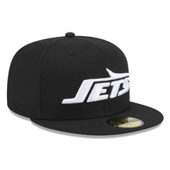 New York Jets New Era Omaha 59FIFTY Fitted Hat - Black for sale