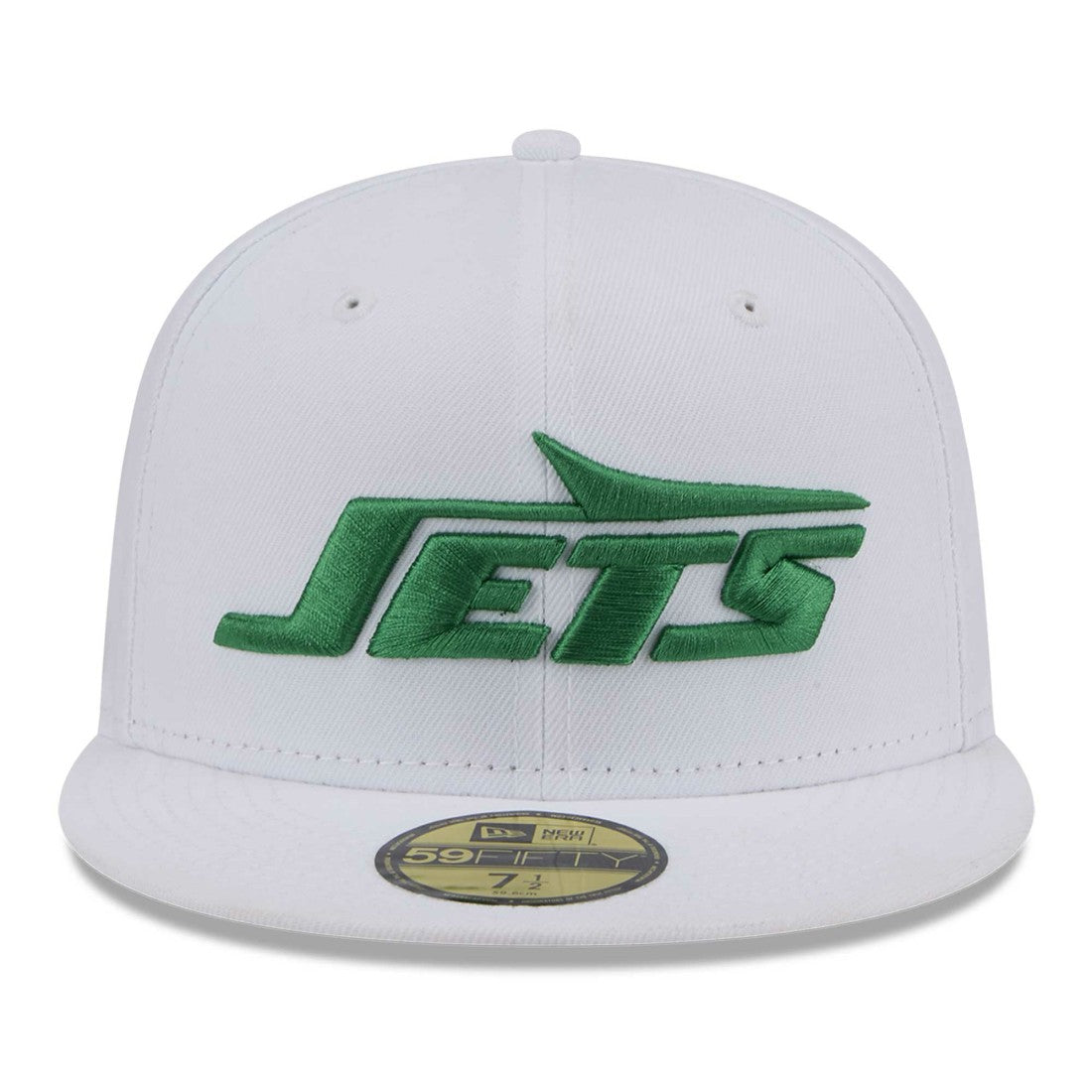 New York Jets New Era Wordmark Omaha 59FIFTY Fitted Hat - White discount
