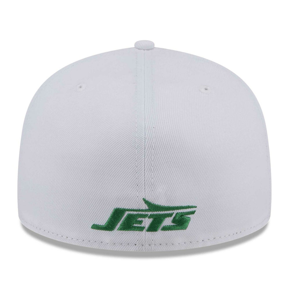 New York Jets New Era Wordmark Omaha 59FIFTY Fitted Hat - White discount
