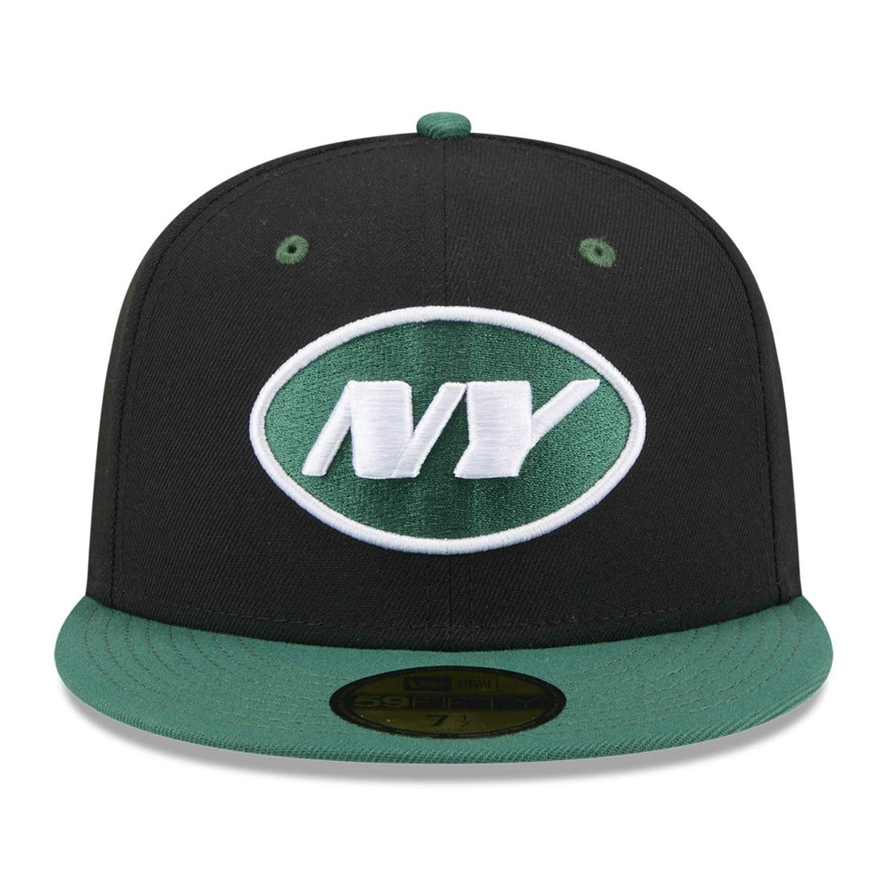 New York Jets New Era Flipside 2Tone 59FIFTY Fitted Hat - Black/Green online