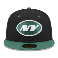 New York Jets New Era Flipside 2Tone 59FIFTY Fitted Hat - Black/Green online