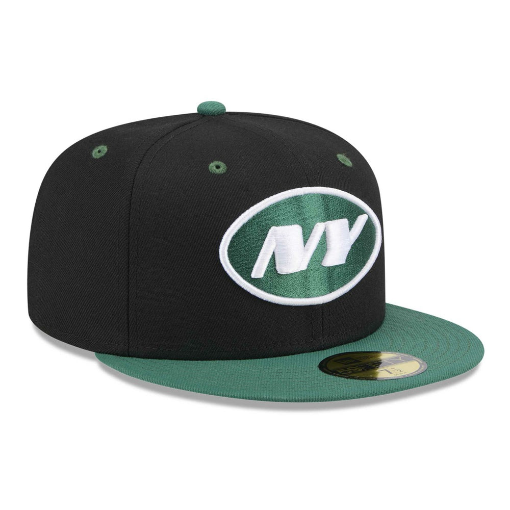 New York Jets New Era Flipside 2Tone 59FIFTY Fitted Hat - Black/Green online