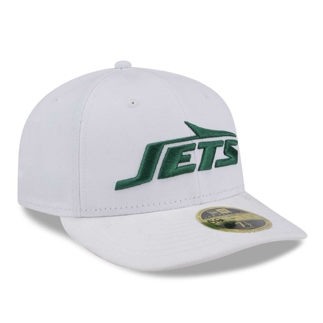 New York Jets New Era Wordmark Omaha Low Profile 59FIFTY Fitted Hat - White online