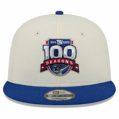 New York Giants New Era 100th Season Two-Tone 9FIFTY Snapback Hat - Cream/Royal outlet