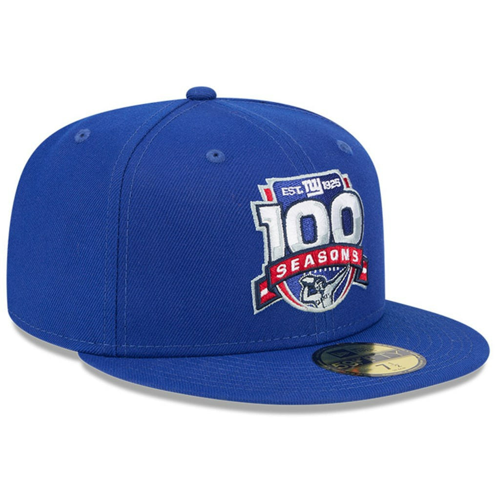 New York Giants New Era 100th Season 59FIFTY Fitted Hat - Royal online