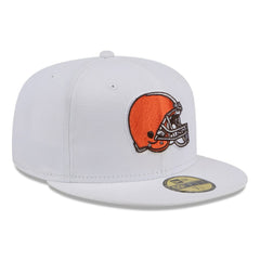 Cleveland Browns New Era Omaha 59FIFTY Fitted Hat - White on sale