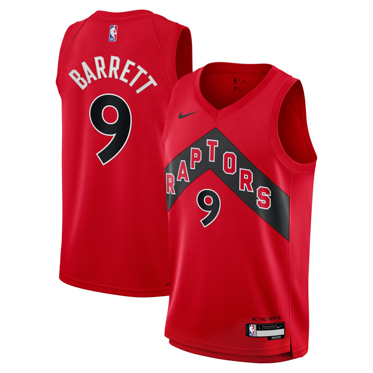 RJ Barrett Toronto Raptors Youth Swingman Jersey - Icon Edition - Red | Nike shop