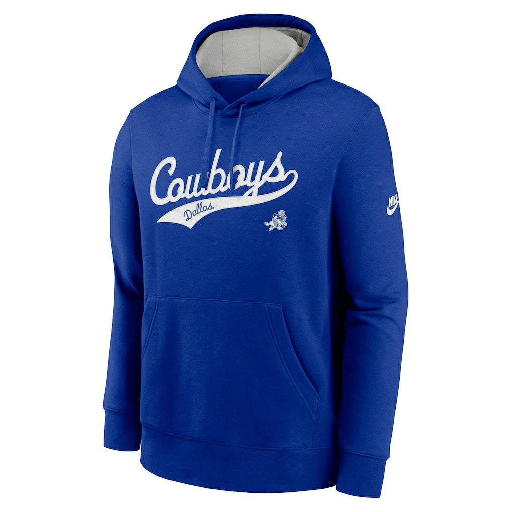 Dallas Cowboys Rewind Club Logo Pullover Hoodie - Royal | Nike outlet