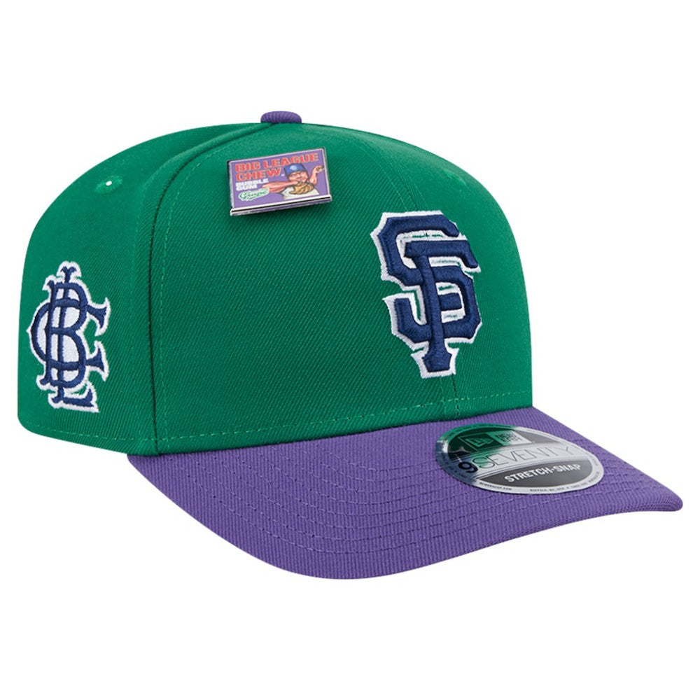 San Francisco Giants 2024 Big League Chew Flavor Pack 9SEVENTY Adjustable Hat - Green/Purple | New Era