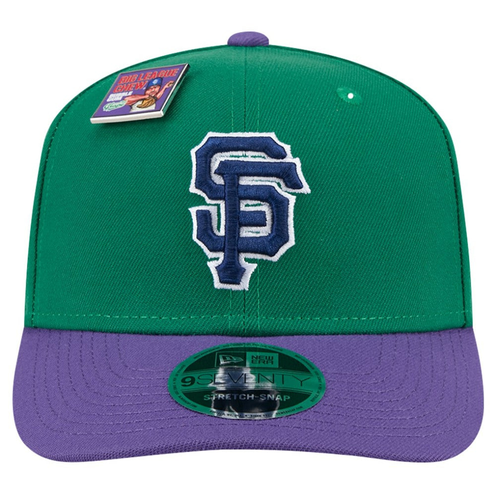 San Francisco Giants 2024 Big League Chew Flavor Pack 9SEVENTY Adjustable Hat - Green/Purple | New Era
