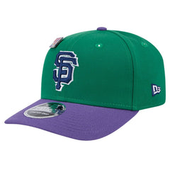 San Francisco Giants 2024 Big League Chew Flavor Pack 9SEVENTY Adjustable Hat - Green/Purple | New Era