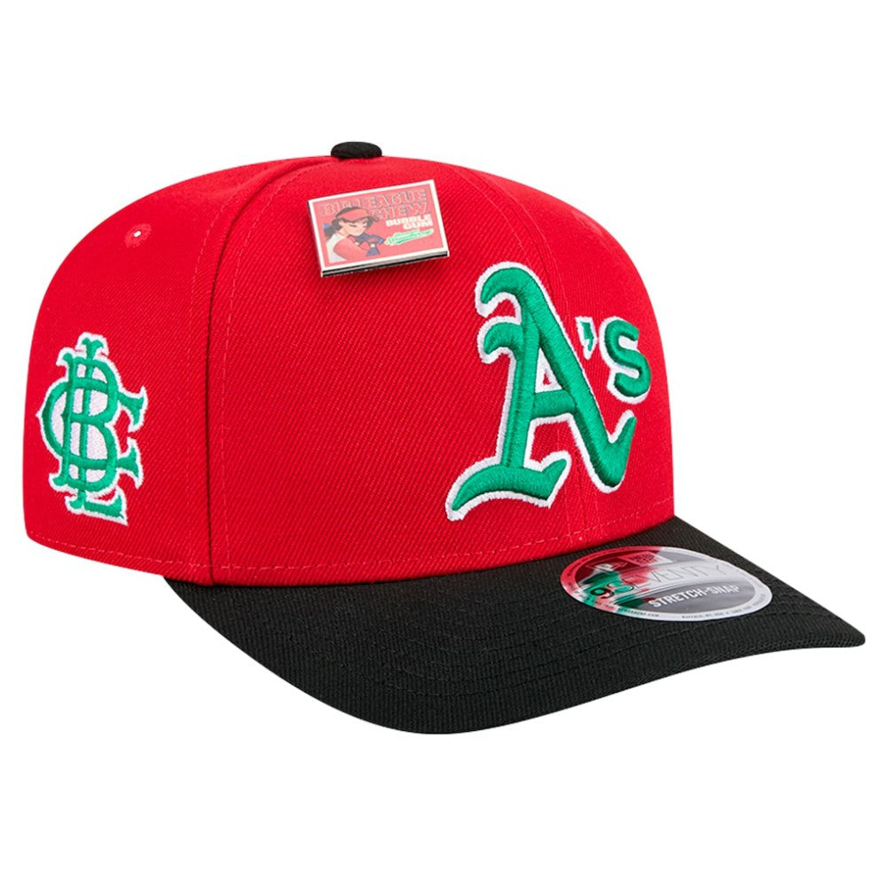 Athletics 2024 Big League Chew Flavor Pack 9SEVENTY Adjustable Hat - Red/Black | New Era