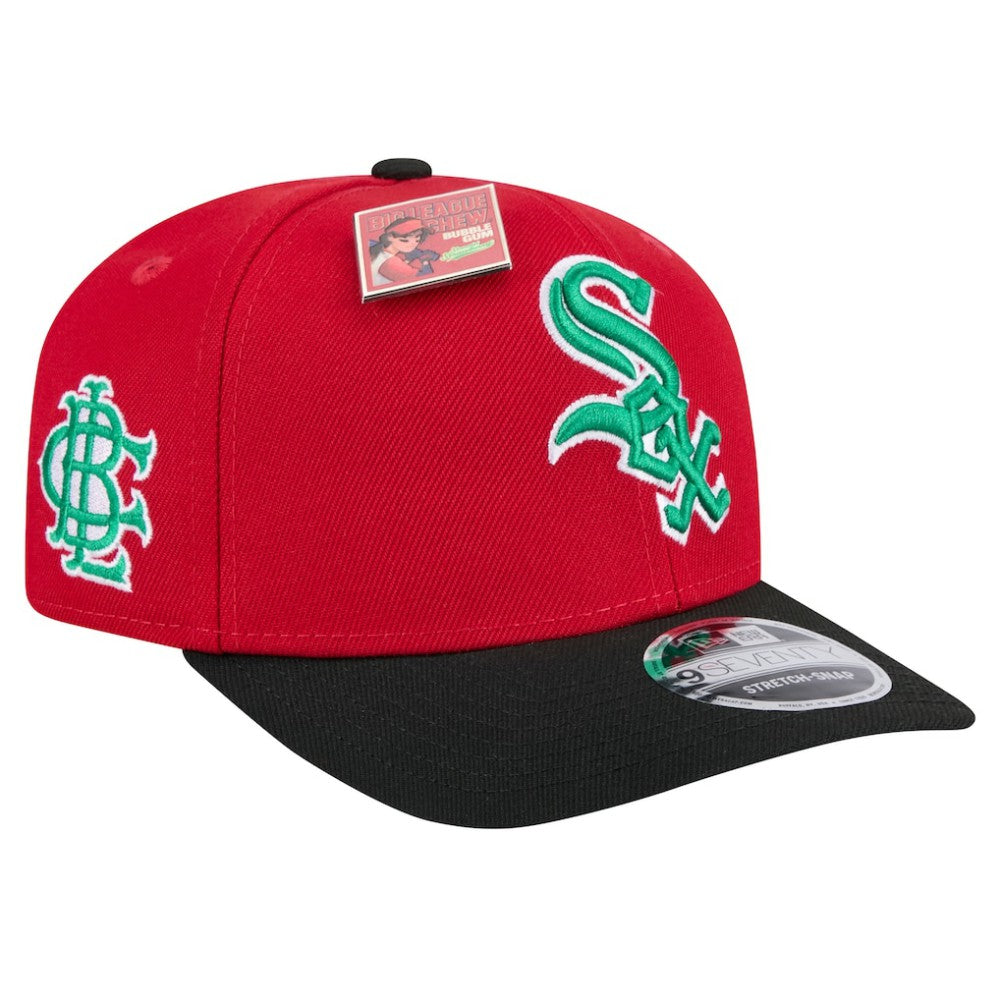 Chicago White Sox 2024 Big League Chew Flavor Pack 9SEVENTY Adjustable Hat - Red/Black | New Era