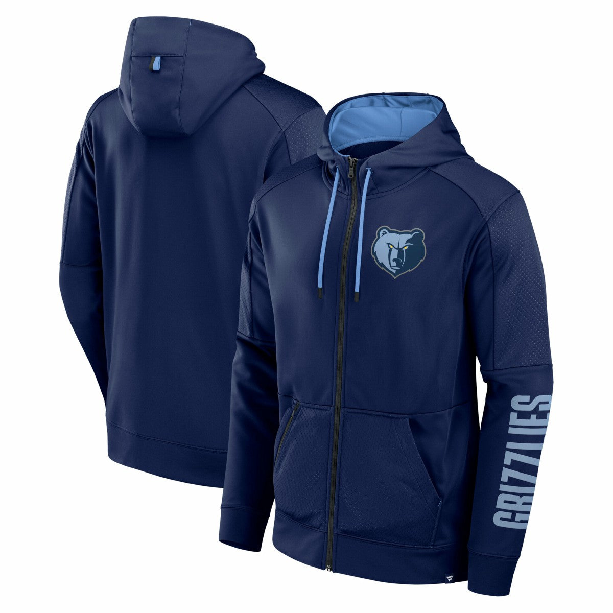 Memphis Grizzlies Baller Defender Performance Full-Zip Hoodie - Navy | Fanatics cheap