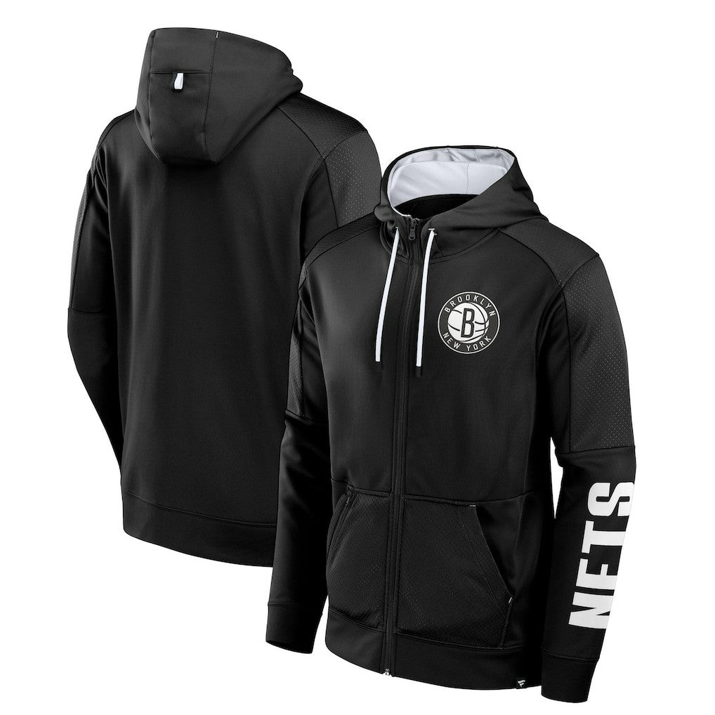 Brooklyn Nets Baller Defender Performance Full-Zip Hoodie - Black | Fanatics discount