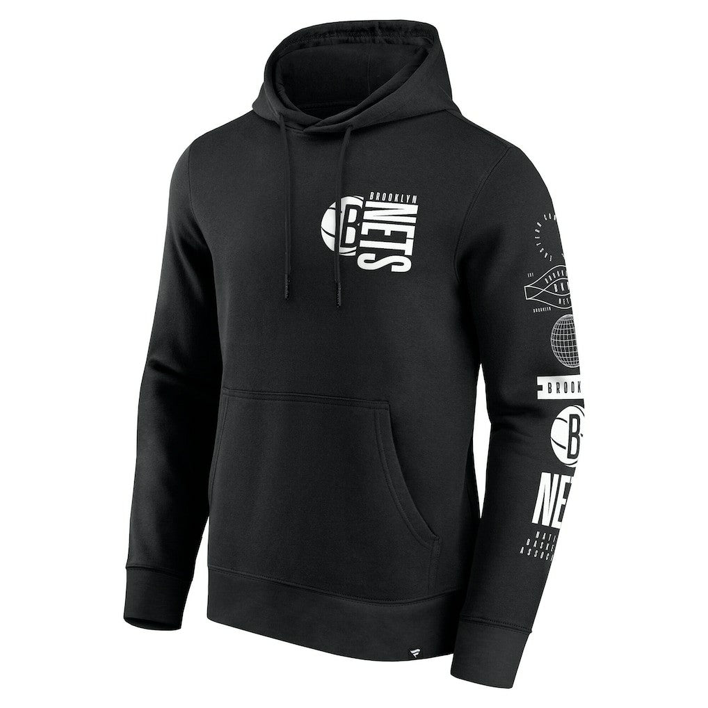 Brooklyn Nets Game Time Crossover Pullover Hoodie - Black | Fanatics on sale