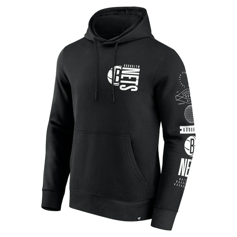 Brooklyn Nets Game Time Crossover Pullover Hoodie - Black | Fanatics on sale