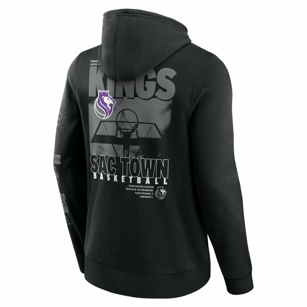 Sacramento Kings Game Time Crossover Pullover Hoodie - Black | Fanatics cheap