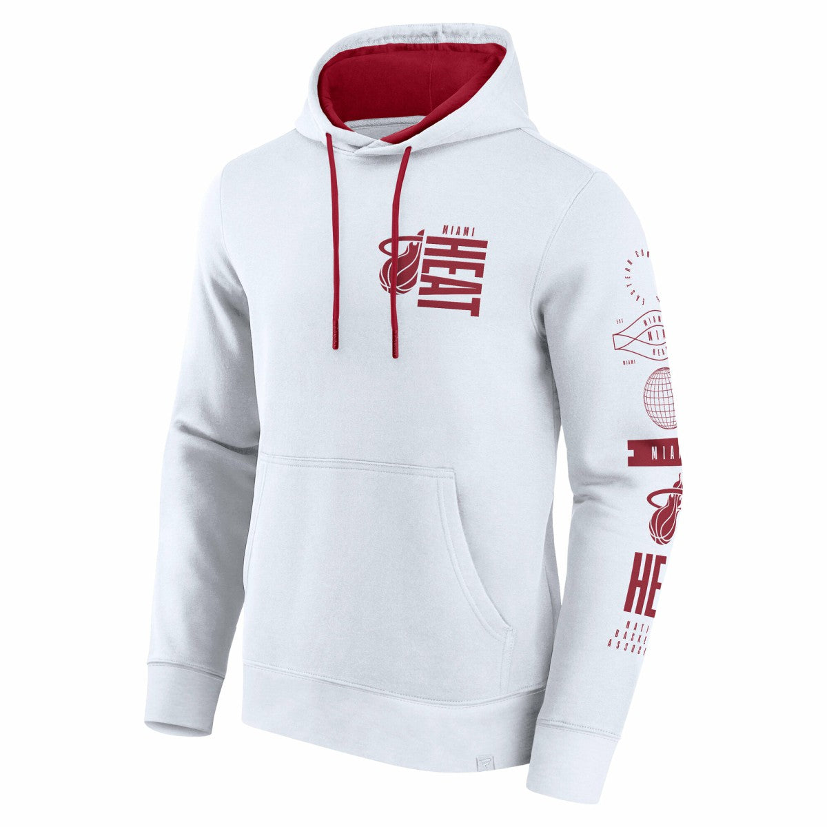 Miami Heat Game Time Crossover Pullover Hoodie - White | Fanatics outlet