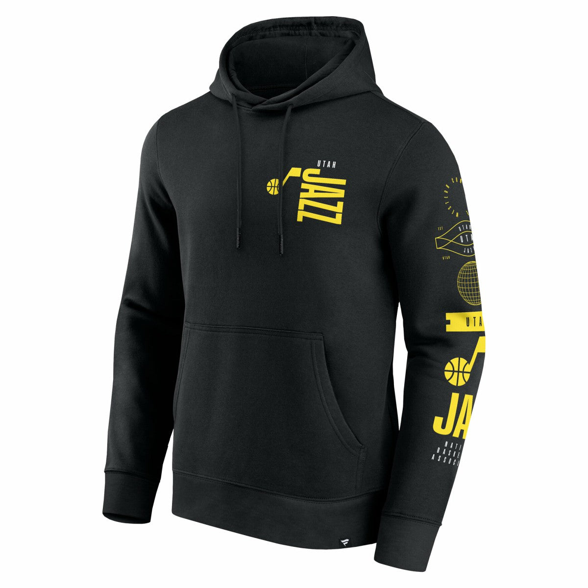Utah Jazz Game Time Crossover Pullover Hoodie - Black | Fanatics online
