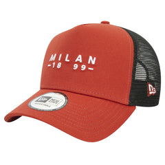AC Milan New Era 9FORTY A-Frame Trucker Adjustable Hat - Brown | New Era on sale