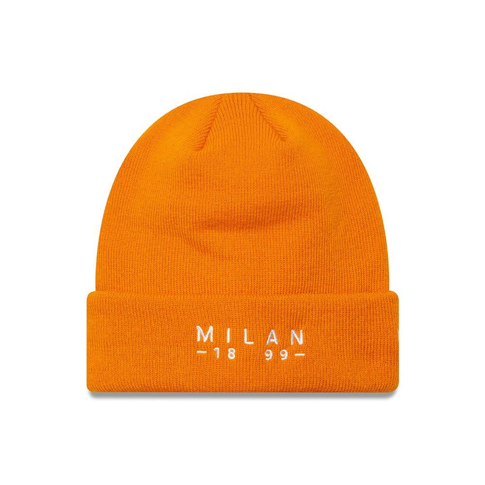AC Milan New Era Wordmark Cuffed Knit Hat - Orange | New Era outlet