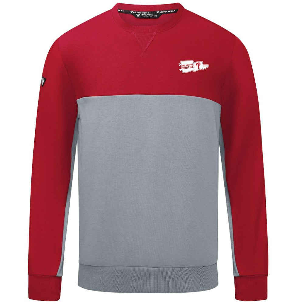 Philadelphia Phillies Levelwear  Legacy Rafters Pullover Sweatshirt - Red