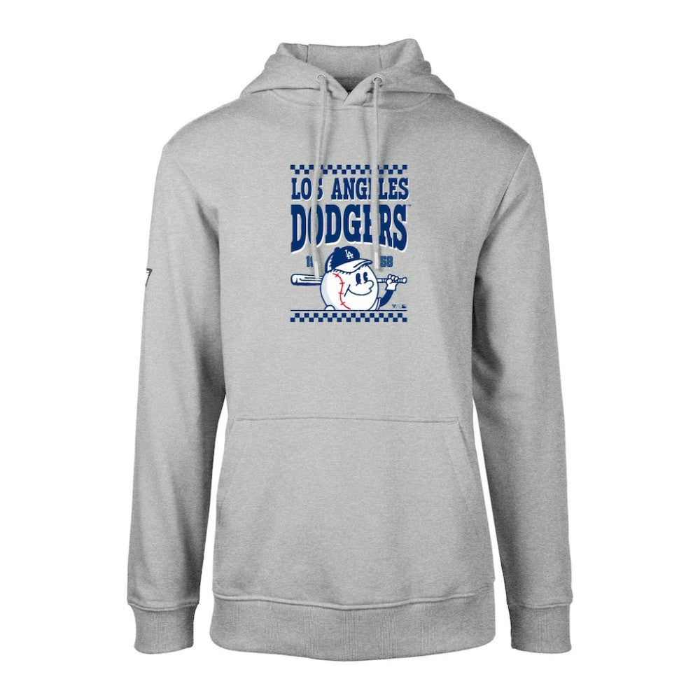 Los Angeles Dodgers Levelwear  Podium Inaugural Pullover Hoodie - Gray
