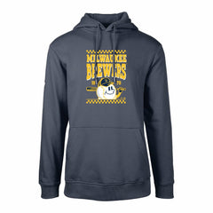 Milwaukee Brewers Levelwear  Podium Inaugural Pullover Hoodie - Navy