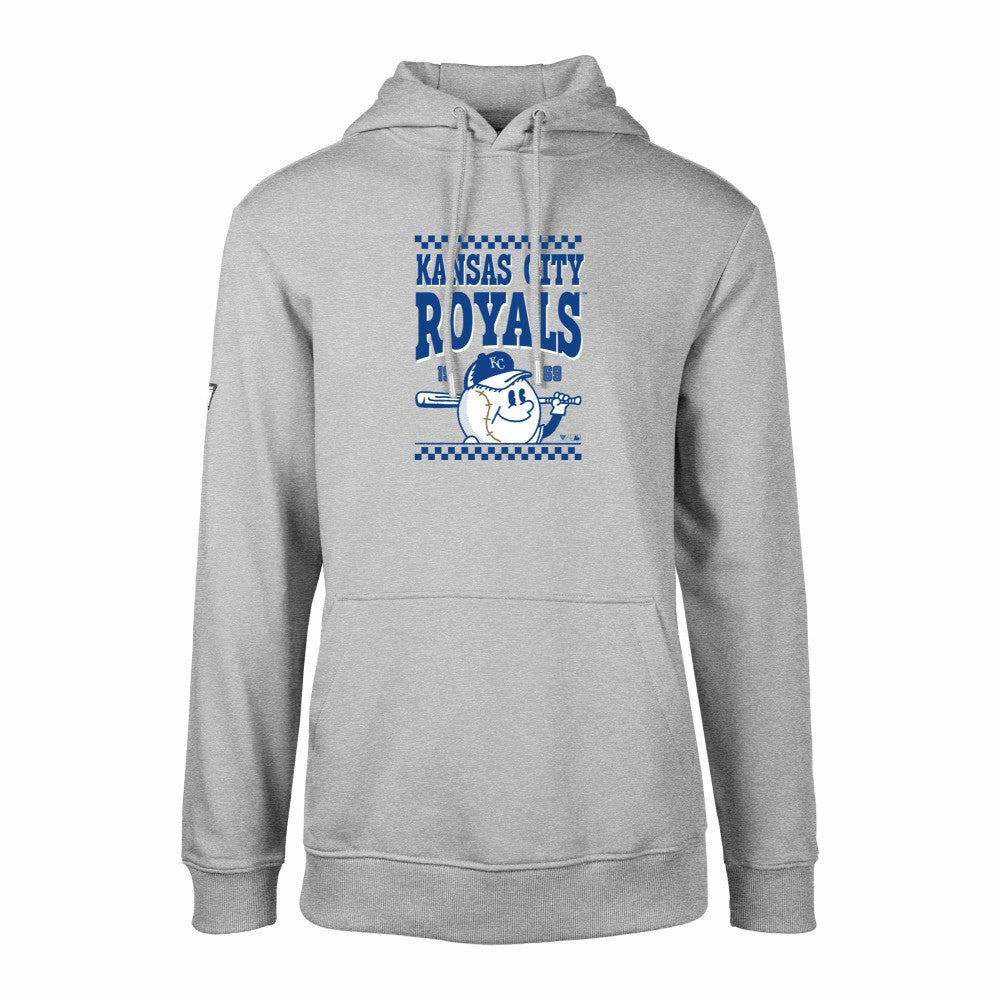 Kansas City Royals Levelwear  Podium Inaugural Pullover Hoodie - Gray