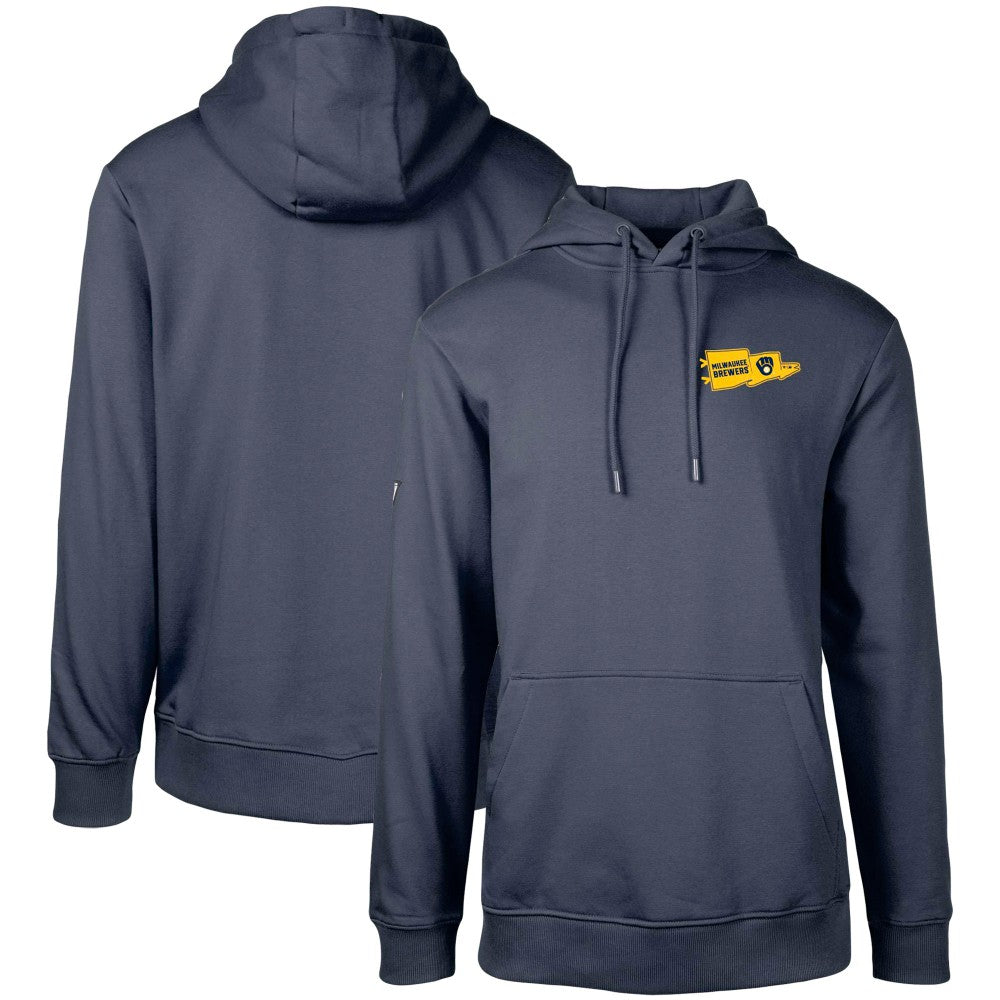 Milwaukee Brewers Levelwear  Podium Rafters Pullover Hoodie - Navy