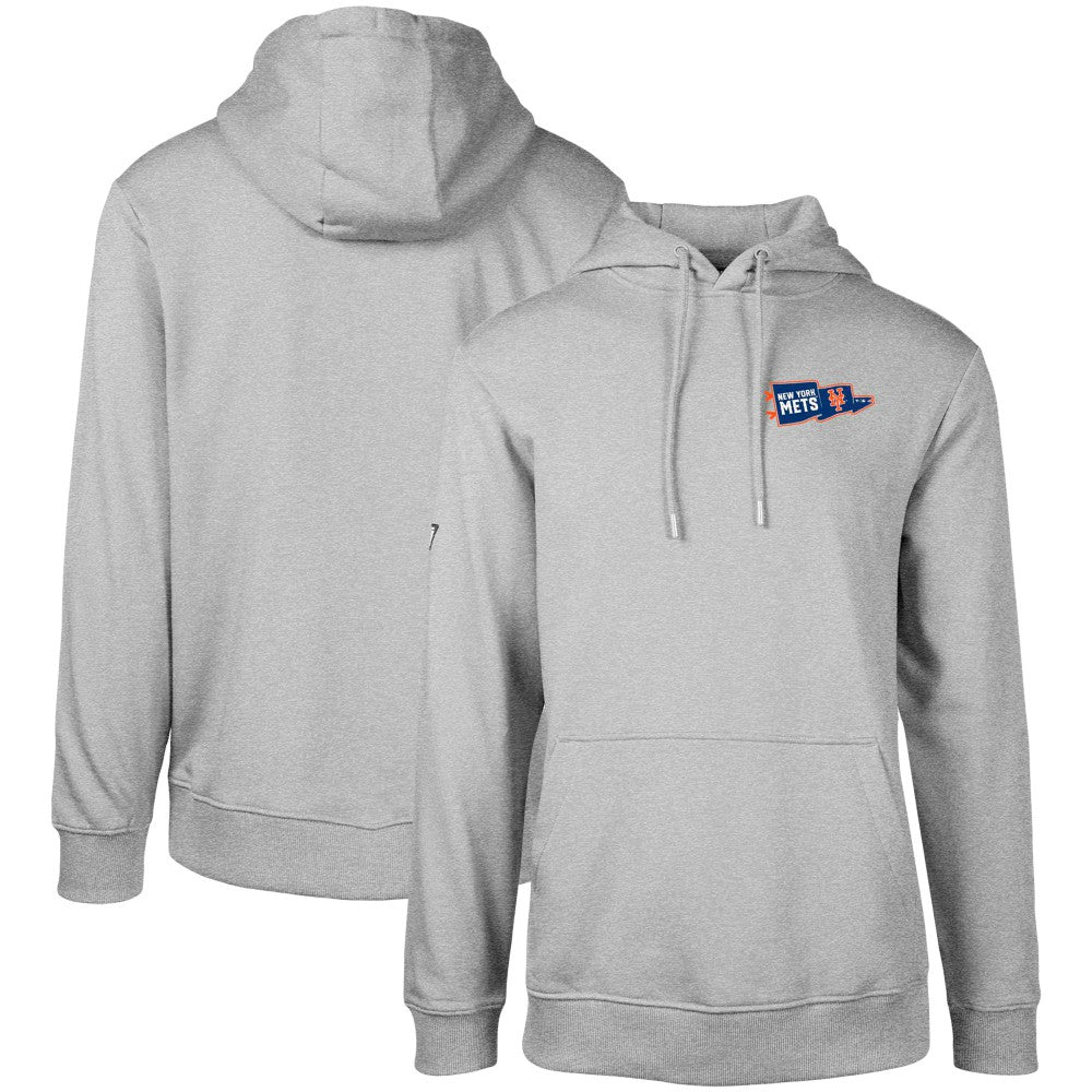 New York Mets Levelwear  Podium Rafters Pullover Hoodie - Gray