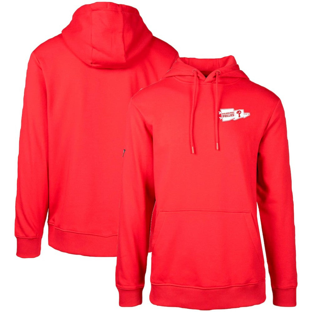 Philadelphia Phillies Levelwear  Podium Rafters Pullover Hoodie - Red