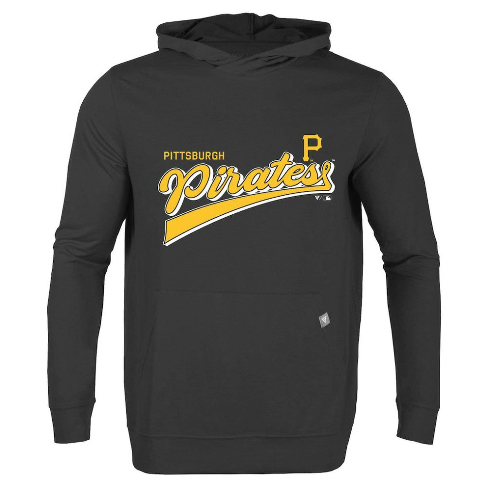 Pittsburgh Pirates Levelwear  Relay 2.0 Retro Pullover Hoodie - Black