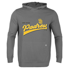 San Diego Padres Levelwear  Relay 2.0 Retro Pullover Hoodie - Gray