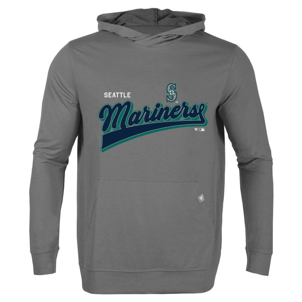 Seattle Mariners Levelwear  Relay 2.0 Retro Pullover Hoodie - Gray