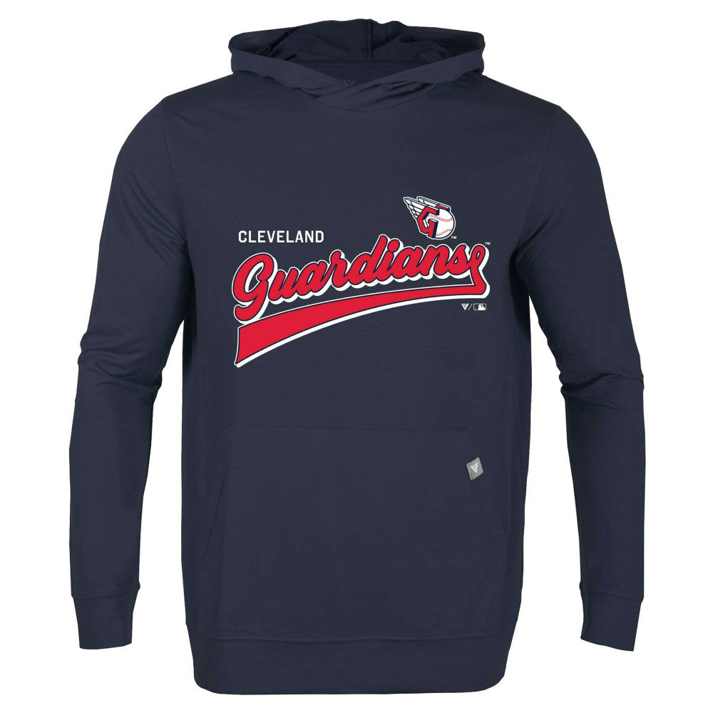 Cleveland Guardians Levelwear  Relay 2.0 Retro Pullover Hoodie - Navy