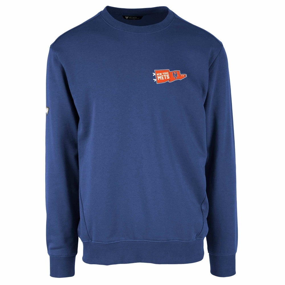 New York Mets Levelwear  Zane Rafters Pullover Sweatshirt - Royal