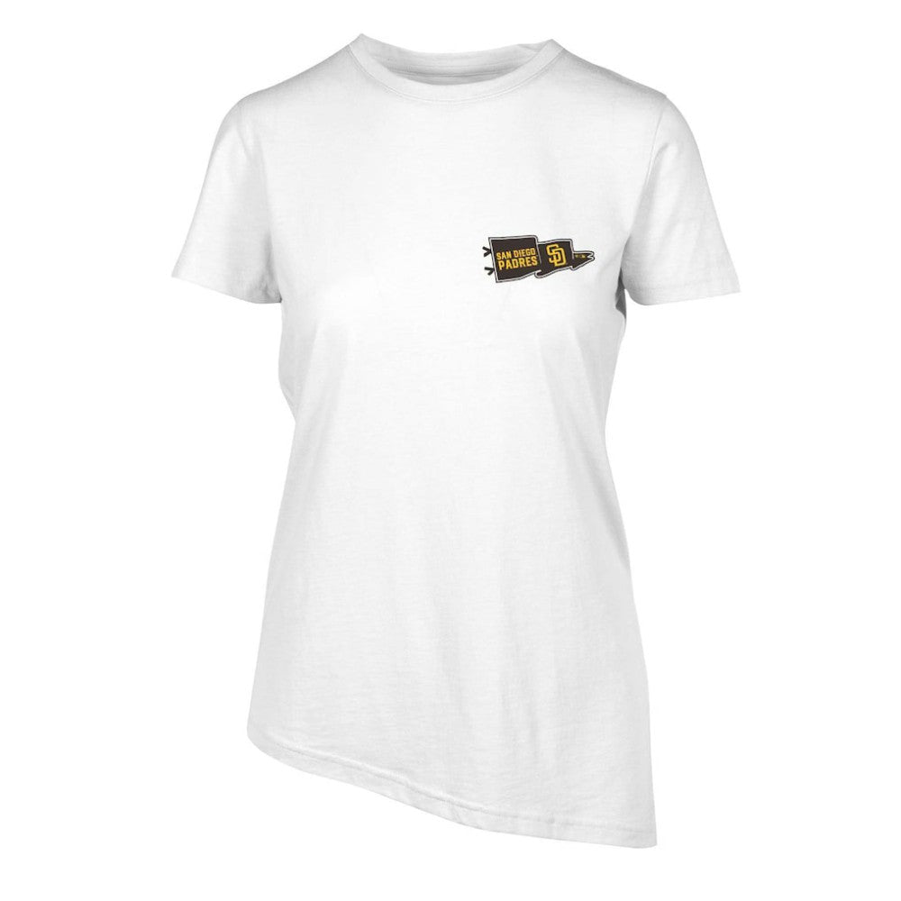 San Diego Padres Levelwear Women's  Birch Rafters T-Shirt - White